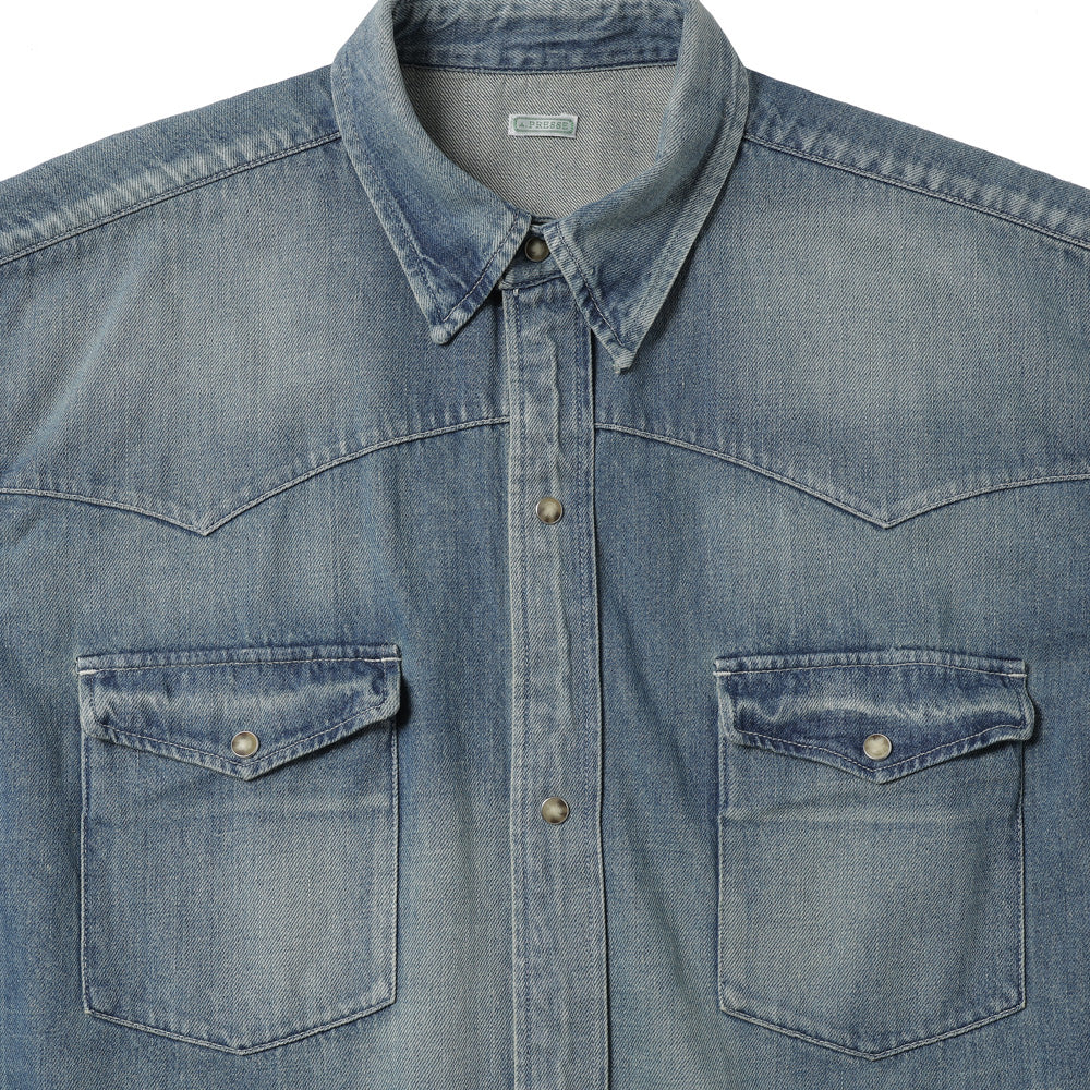 A.PRESSE Vintage Western Denim Shirts 26AAP-02-19 (26AAP-02-19