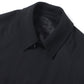 Wool gabardine bal collar coat