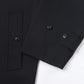 Wool gabardine bal collar coat