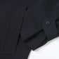 Wool gabardine bal collar coat