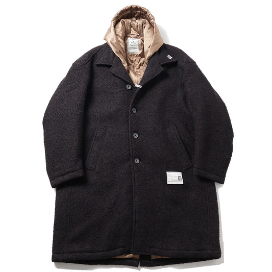 HOODED BALMACAAN COAT