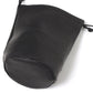 LEATHER BIG ROUND STRING POUCH