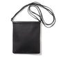 LEATHER SQUARE STRING POUCH