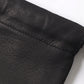 LEATHER SQUARE STRING POUCH