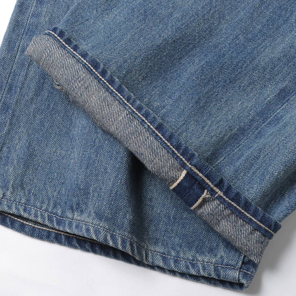 SELVEDGE FADED LIGHT DENIM PANTS