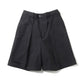 PLEATED WIDE SHORTS SOKTAS HEAVY POPLIN