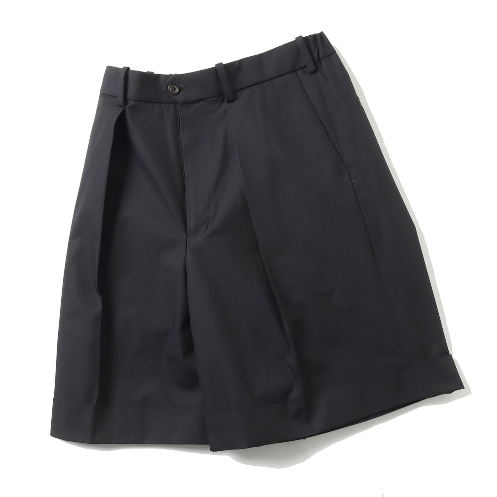 PLEATED WIDE SHORTS SOKTAS HEAVY POPLIN