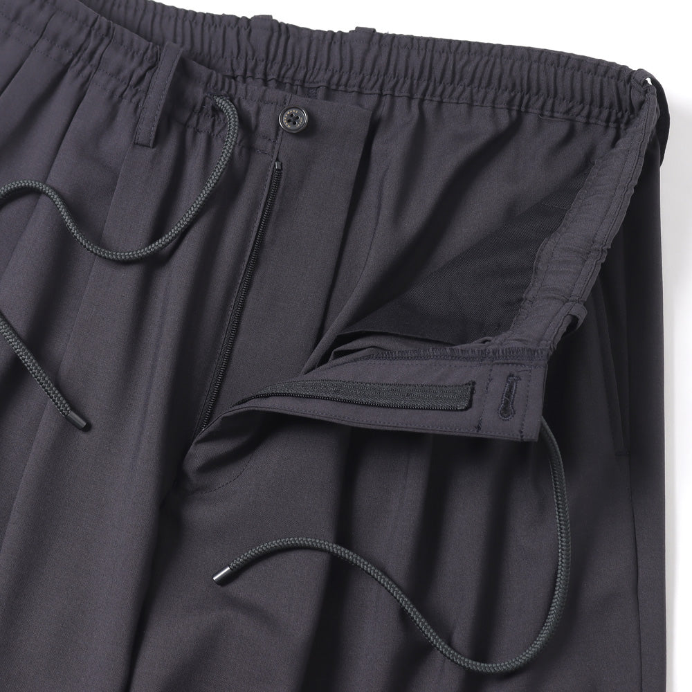 TRIPLE PLEATED EASY TROUSERS ORGANIC WOOL 2/80 TROPICAL