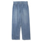 SELVEDGE FADED LIGHT DENIM WIDE PANTS