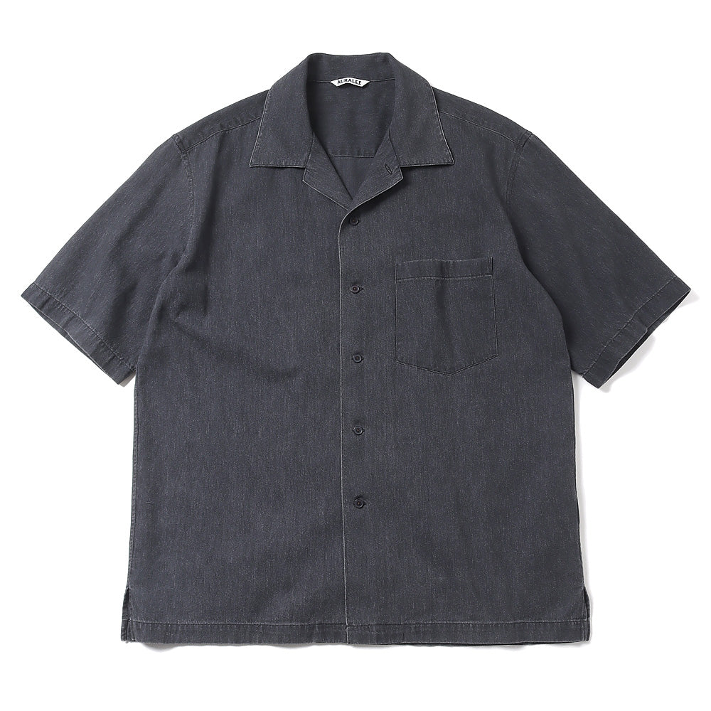 SELVEDGE SUPER LIGHT DENIM HALF SLEEVED SHIRT