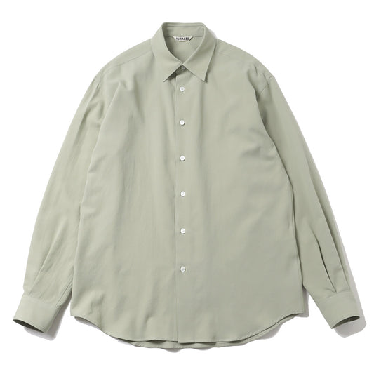 HARD TWIST COTTON SILK VIYELLA SHIRT