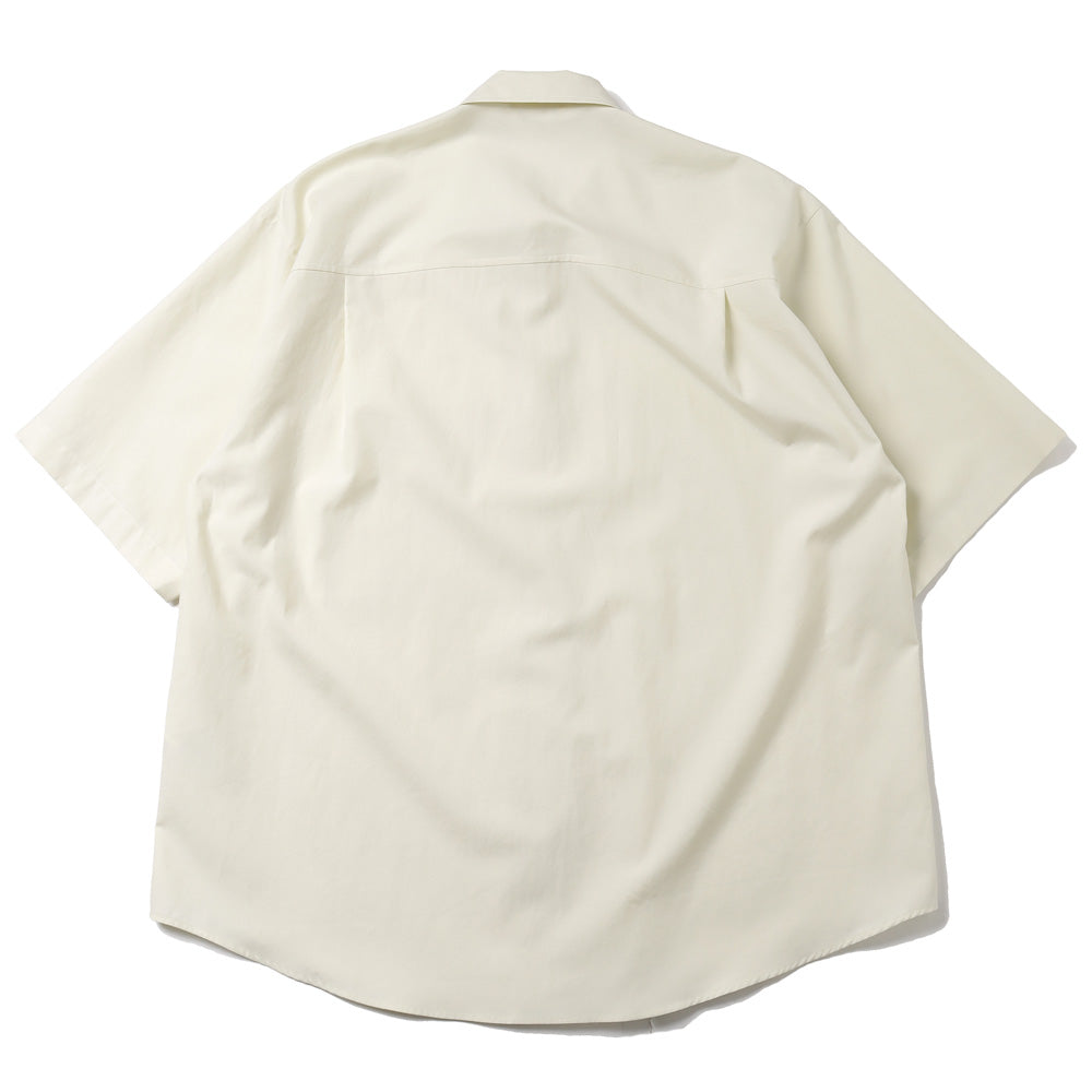 WASHED FINX TWILL BIG HALF SLEEVED SHIRT