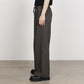 TRIPLE PLEATED EASY TROUSERS ORGANIC VOILE YARN TWILL