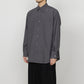 COMFORT FIT SHIRT ORGANIC GIZA TYPEWRITER CLOTH (CHARCOAL)