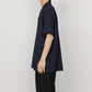 ITALIAN OPEN COLLAR S/S SHIRT ORGANIC WOOL 2/80 TROPICAL
