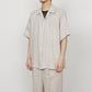 OPEN COLLAR S/S SHIRT HEMP