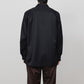 ITALIAN COLLAR SHIRT ORGANIC WOOL GABARDINE