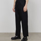 FLAT TAPERED EASY TROUSERS ORGANIC COTTON GABARDINE