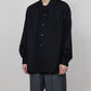 ITALIAN OPEN COLLAR SHIRT ORGANIC WOOL VIYELLA