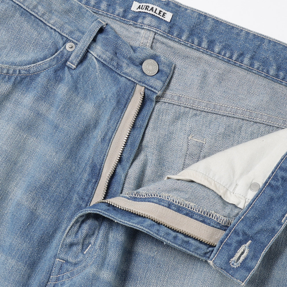 SELVEDGE FADED LIGHT DENIM PANTS