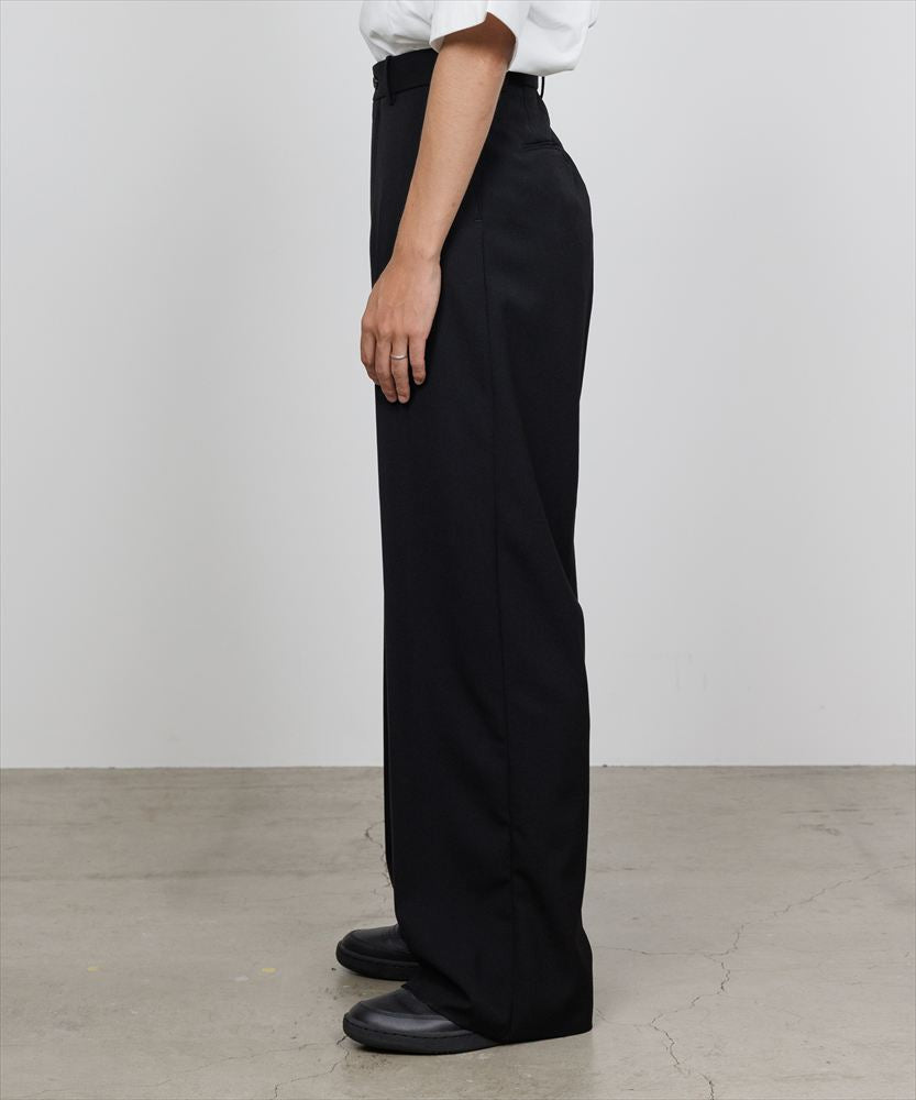 FLAT FRONT WIDE TROUSERS ORGANIC SURVIVAL CLOTH TROPICAL