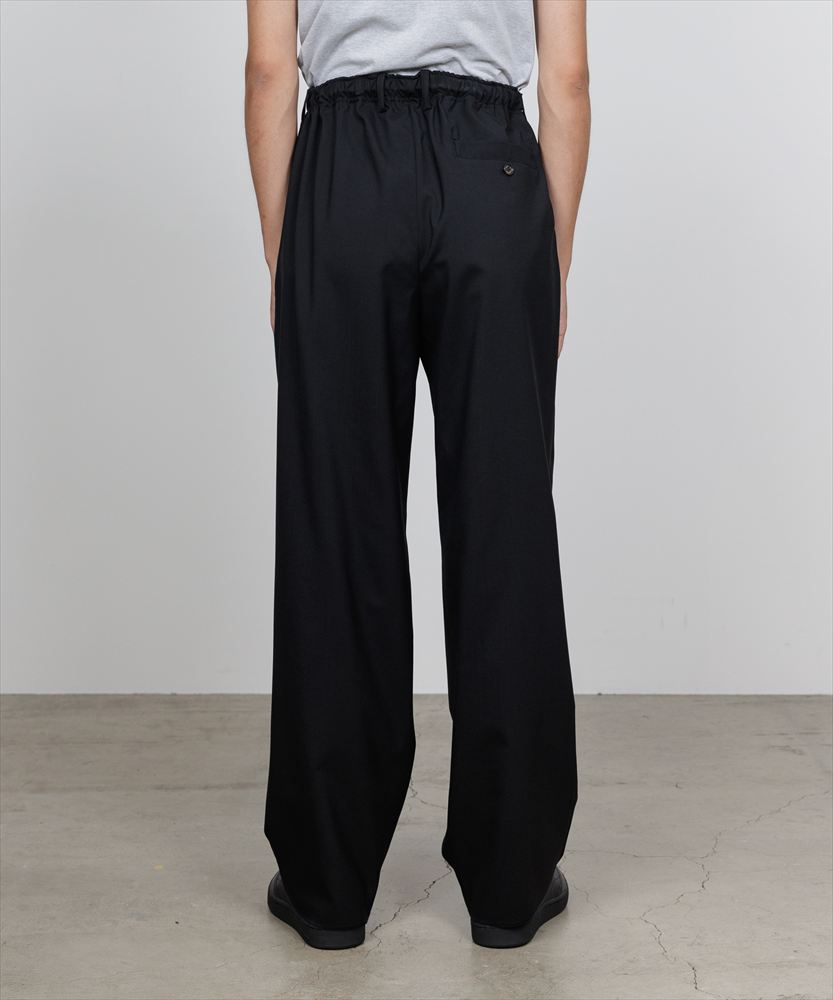 DOUBLE PLEATED EASY TROUSERS ORGANIC WOOL 2/80 TROPICAL