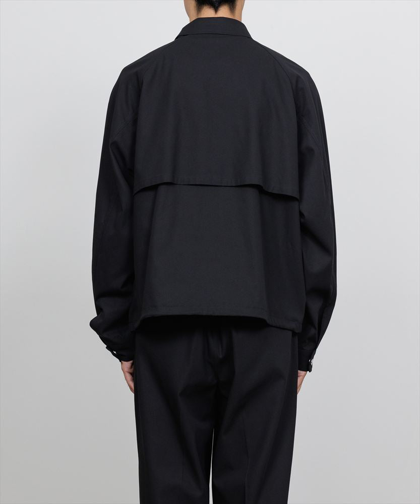 SHORT FIELD BLOUSON ORGANIC COTTON VOILE YARN TWILL