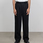 DOUBLE PLEATED SEMI EASY TROUSERS ORGANIC COTTON VOILE YARN TWILL