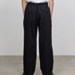 DOUBLE PLEATED SEMI EASY TROUSERS ORGANIC COTTON VOILE YARN TWILL