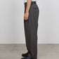 DOUBLE PLEATED SEMI EASY TROUSERS ORGANIC COTTON VOILE YARN TWILL