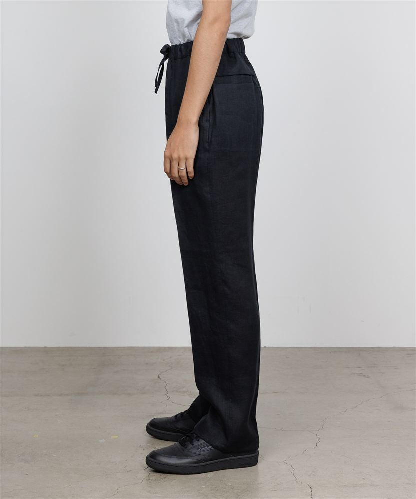FLAT TAPERED EASY TROUSERS HEMP
