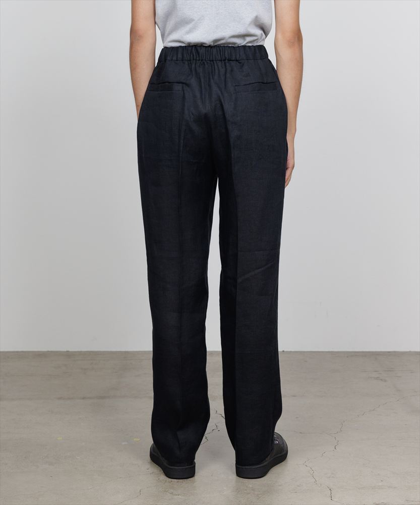 FLAT TAPERED EASY TROUSERS HEMP