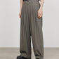 TRIPLE PLEATED WIDE TROUSERS ORGANIC COTTON SURVIVAL CLOTH