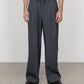 TRIPLE PLEATED EASY TROUSERS ORGANIC WOOL 2/80 TROPICAL