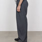 TRIPLE PLEATED EASY TROUSERS ORGANIC WOOL 2/80 TROPICAL