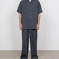 TRIPLE PLEATED EASY TROUSERS ORGANIC WOOL 2/80 TROPICAL