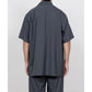 ITALIAN OPEN COLLAR S/S SHIRT ORGANIC WOOL 2/80 TROPICAL