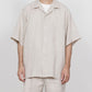 OPEN COLLAR S/S SHIRT HEMP