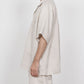 OPEN COLLAR S/S SHIRT HEMP