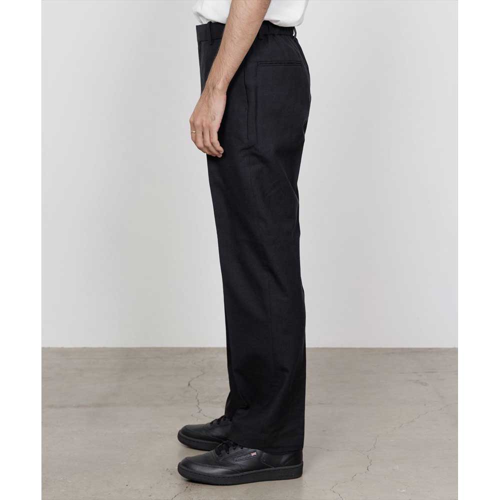 FLAT TAPERED TROUSERS ORGANIC WOOL HEMP TROPICAL
