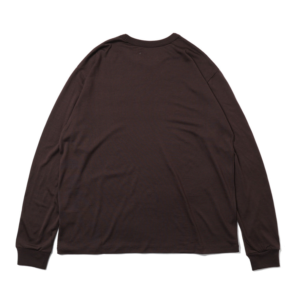RELAXED FIT L/S TEE SUPER160s WOOL WASHABLE