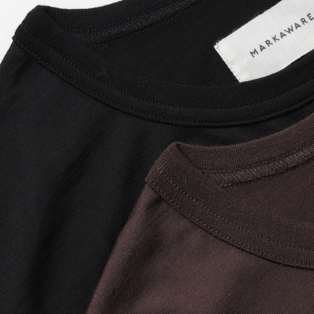 RELAXED FIT L/S TEE SUPER160s WOOL WASHABLE