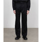 DOUBLE PLEATED STRAIGHT TROUSERS ORGANIC WOOL GABARDINE