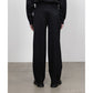 DOUBLE PLEATED STRAIGHT TROUSERS ORGANIC WOOL GABARDINE