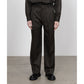 DOUBLE PLEATED STRAIGHT TROUSERS ORGANIC WOOL GABARDINE