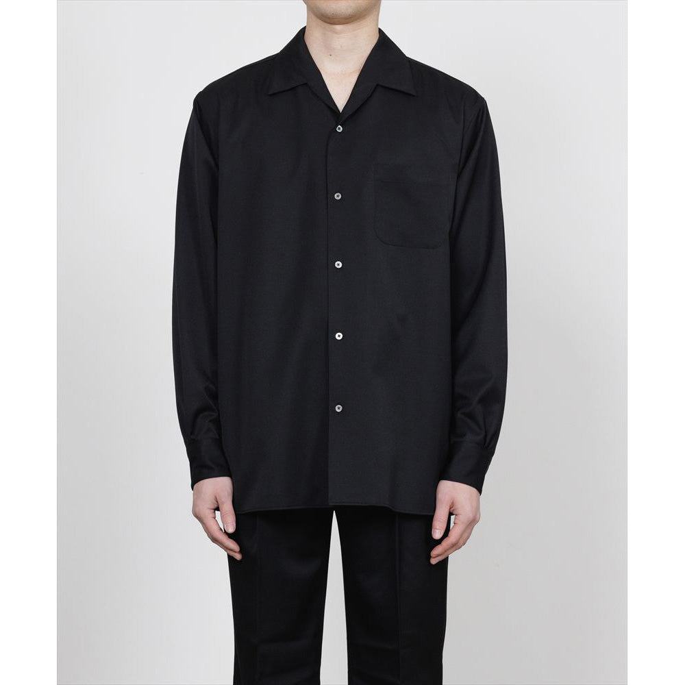 MARKAWARE(マーカウェア) - ITALIAN OPEN COLLAR SHIRT ORGANIC WOOL
