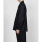 ITALIAN OPEN COLLAR SHIRT ORGANIC WOOL GABARDINE