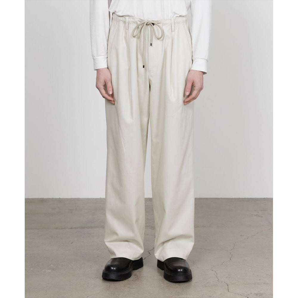 DOUBLE PLEATED EASY TROUSERS ORGANIC COTTON SURVIVAL CLOTH