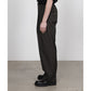 DOUBLE PLEATED SEMI EASY TROUSERS ORGANIC WOOL SURVIVAL CLOTH