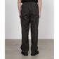DOUBLE PLEATED SEMI EASY TROUSERS ORGANIC WOOL SURVIVAL CLOTH